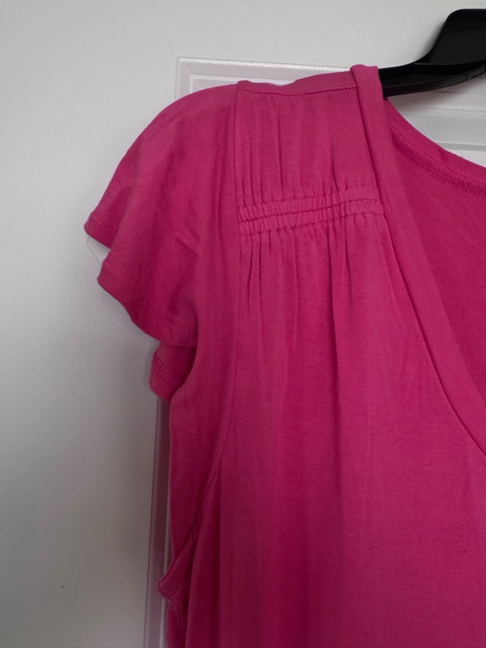 torrid Fuchsia V-Neck Short Sleeve Tee - Picture 3 of 4